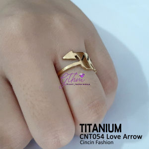 Cincin Wanita Titanium Panah Asmara Model Unik dan Lucu anti karat bisa dipakai sehari-hari cnt054