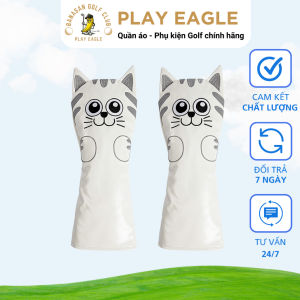 Bọc đầu gậy Golf Banasan Golf Club cho bộ gỗ (driver gỗ) hình mèo chống trầy xước
