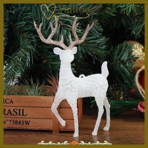 [Valitoo] Hươu Pha Lê Nai Rừng giáng sinh nai sừng tấm vàng lấp lánh màu trắng trang trí bàn tráng miệng cho gia đình