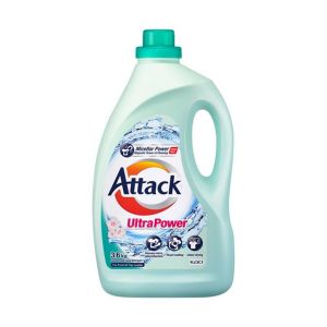 Attack Liquid Detergent 3.6kg | 2-in-1 Softener Fruity Perfume Floral Perfume Colour Protection Ultra Power