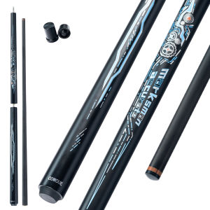 CRICAL Cowcue Carbon Fiber Break Jump Cue Stick Black Technology Low Deflection 13mm Tip 3 * 8/8 Joint Pin Professional 1/2 Billiard Cues