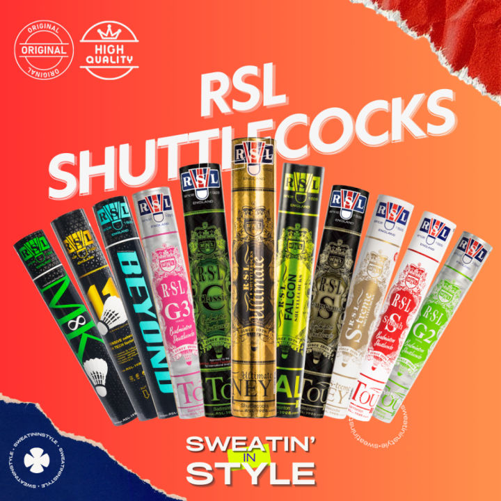 ☸100 ORI RSL Badminton Speed 77 Shuttlecock Ultimate Supreme Classic ...