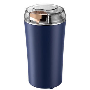 Electric Coffee Grinder 200W Powerful Fast Grinding for Dry Spices Flower Buds Easy On/Off One-Touch Push Button Powder Grinder Perfect For Spices Nuts Grains and Coffee Beans