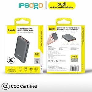 3C CCC BUDI 10000mAH PD+DUAL QC3.0 Power Bank