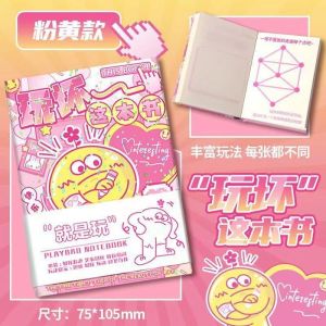 Playbad Notebook 176 Pages Stress Relief A7 Size Fun Hand Account Journal Mainaan Budak Perempuan
