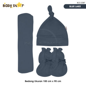 4in1 BABY STAR Bedong Bayi + Topi Kupluk Bayi + Sarung Tangan Kaki Bayi BCS-2287 Perlengkapan bayi baru lahir Kain Selimut Bayi Kain Bedongan bayi Alas Tidur Bayi Selimut Tidur Bayi Baby Hat Topi Kuncir Bayi Perlengkapan Baby Newborn Hampers
