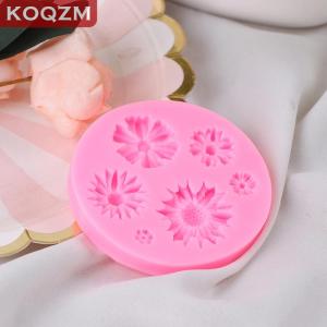[COD] KOQZM KITCHEN 3D Sunflower Flower Petals Embossed Silicone Mold Fondant Cake Decor Tool