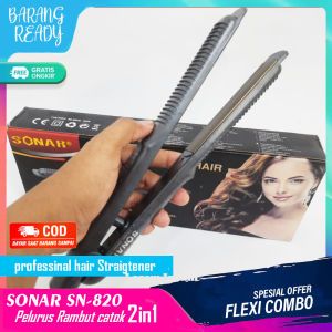 Catokan Rambut Sonar 820 2in 1 Lurus & Curly Temperatur Suhu
