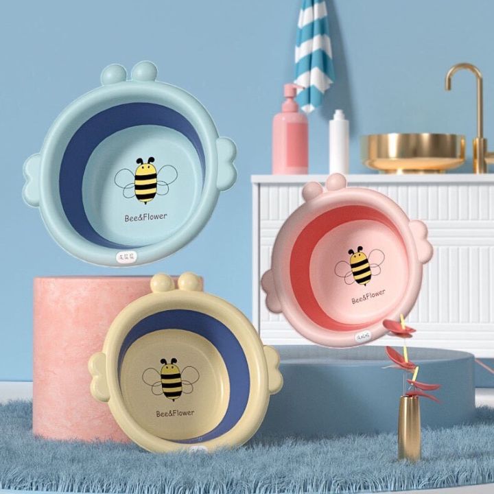 Chậu rửa mặt gấp gọn silicon an toàn thông minh hình con ong tiết kiệm ...