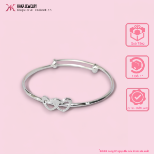 Vòng tay Bạc 925 /Lắc tay Bạc cao cấp - HEART KaKa