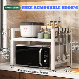 Microwave kitchen rack shelf Adjustable Length and Height Oven Rack Kitchen Storage Rack Countertop Organiser Rack Oven Stand Toaster Rack