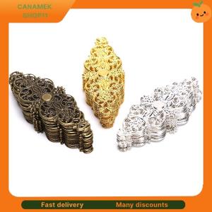 ❣️❣️❣️ 20Pcs Filigree Flower Wrap Connector Crafts DIY Embellishments Findings Jewelry