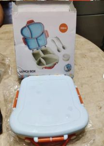New Kids Student Lunch Box Large Capacity Sealed Compartmented Lunch Box With Utensils for Schools