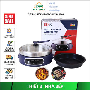 Nồi Lẩu Nướng Đa Năng Seka SK640 – Nẫu Siêu Nhanh 2 Trong 1 Tiện Lợi Cho Mọi Gia Đình dung tích 4L