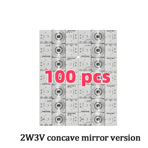 100pcs/bag Aluminum substrate 3V LED concave-convex mirror general-purpose LCD TV screen backlight strip lamp beads