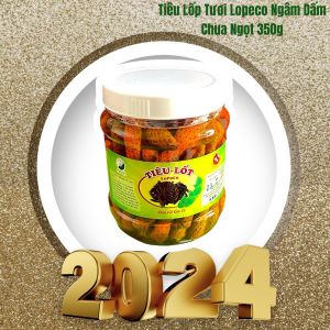 Tiêu Lốp Tươi Ngâm Dấm Chua Ngọt LOPECO (Tiêu Lốp Tươi Ngâm Dấm)  Hủ 600g Tiêu Lốp Giúp Tăng Vị Ngon Của Thức Ăn.