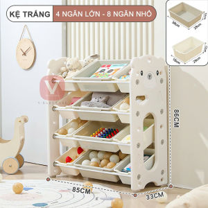 Kệ Đựng Đồ Chơi V-Baby K1 Thiết Kế Bo Tròn An Toàn Màu Pastel Tiện Lợi Cho Phòng Bé