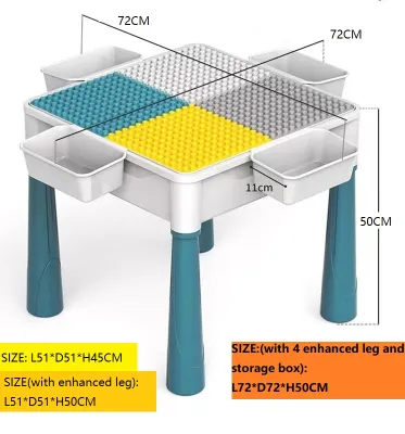 💖SG local stock💖Kids Table And Chair set Study Table With Chair Double -sided table lego table kids
