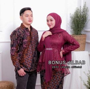 Baju Kebaya Amalia Batik Couple Modern Kebaya Tunangan Lamaran Kebaya Wisuda Terbaru 2024