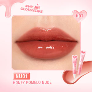 PINKFLASH Watery Glow Hydrating Lip Gloss Fade Lip Wrinkles Orange Fragrance