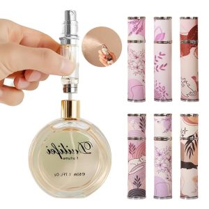 OKKFINE 10มล. ขวดน้ำหอม แมวการ์ตูน หนัง PU ขวดสเปรย์ แฟชั่น ป้องกันการรั่วซึม ภาชนะเครื่องสำอาง สำหรับผู้หญิง