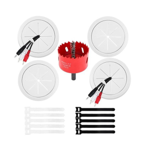 In Wall Cable Concealer set with Hole Cut Invisible Management System Simple Installation for TV Wire Power Cord