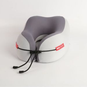【SG】 U-Shaped Memory Foam Neck Pillow With Storage Box Portable Sleeping Airplane Car Cushion U-Shaped Neck Support