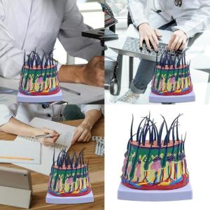 แบบจำลองโครงสร้างหนังศีรษะ50X แบบจำลองกายวิภาคหนังศีรษะมนุษย์แบบแบบจำลองกายวิภาคศาสตร์โครงสร้าง