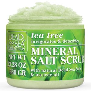 Dead Sea Collection Almond Vanilla Salt Scrub – Exfoliating Body Scrub for Women – Moisturizing and ing Skin – with Pure Oils and Dead Sea Minerals (23.28 Oz)