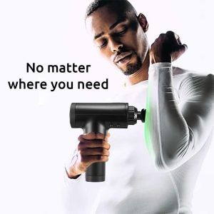 AccuWay Massage G u n Electronic Massage Fitness Muscle High Frequency Vibration Muscle Massager with 6 Speed 4 Head 6 Gears for Gym Office Home and Relief Muscle Problem