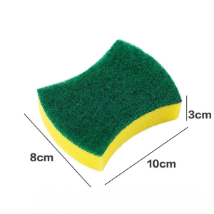 Dishwashing Sponge Scrub Dishes Moldy Cleaning Sponge Double-sided Texture Physical Decontamination