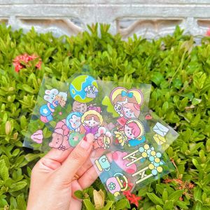 19บาท กระปุกออมสินพลาสติก+สติ๊กเกอร์5-8ใบ มีแบบให้เลือกมากที่สุด