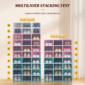 Large size shoe box foldable storage box stackable shoe rack organizing lalagyan ng sapatos. 