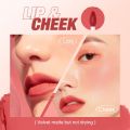 O.TWO.O Velvet Matte Liptint Lip & Cheek Mud Dual-use Lip Clay High Pigmented Long Lasting Not Dry Concealing Lip Lines Liquid Lipstick. 