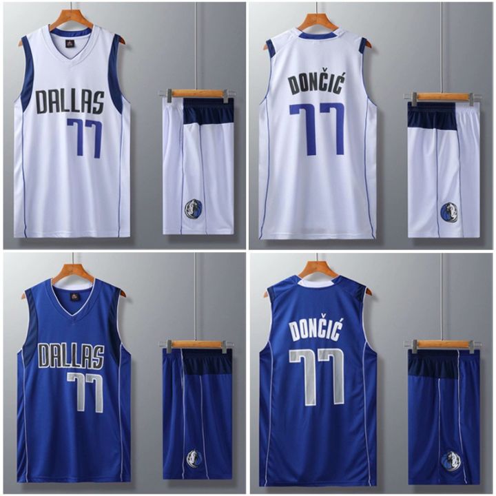 Zaino Con Coulisse Luka Doncic #77 Dallas Mavericks, Blu, Taglia Unica, Materiale Sintetico