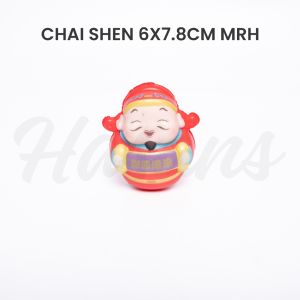 Pajangan Chai Sen / Patung Cai Shen / Dewa Rejeki Uang / Dewa Hoki / Hiasan Imlek Sincia / Dekorasi Pajangan Imlek / Chai Shen 6x7.8Cm Mrh