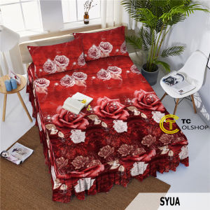Sprei Rumbai 180x200 Promo Murah King Size 2 Sarung Bantal 2 Sarung Guling