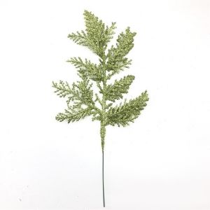 5Pcs Glitter Leaves Xmas Tree Hanging Ornament Flower Artificial Plants Pine Branches Christmas Decoration for Home Wedding DIY Gifts Box Decor