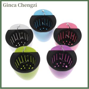 Ginca สวนดอกไม้กระถางผนังสร้างสรรค์ขี้เกียจดอกไม้กระถางดอกไม้พลาสติกจานดอกไม้