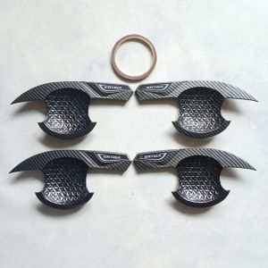 Outer Cover Door Outer Pintu Mangkok Pintu Mobil Ertiga Lama 2012 - 2017 Glossy Carbon