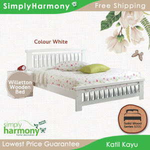Willetton Single Size/Super Single Size/Solid Wood Bed/Katil Kayu/Solid Wooden Pull Out/SW Harmony