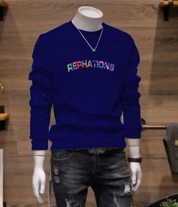 Bisa COD Sweater Keren Crewneck Elegan Kaos Pria Trendy Sweatshirt Kasual Sweter Baju Rephations