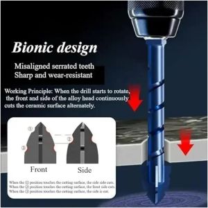 Sacesr High hardness eccentric drill precision drilling glass brick ceramic punching stone drill bit offset cutting 6/8/10/12/14mm Y5R7K