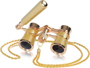 3X25 Theater Glasses Opera Binoculars with Adjustable Handle