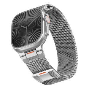 Magnetic strap for apple watch Series 11 10 9 8 7 6 5 4 se band 42mm 46mm 45mm 44mm ultra2 stainless steel milanese loop smart watch band for apple watch Ultra 3 2 1 49mm strap