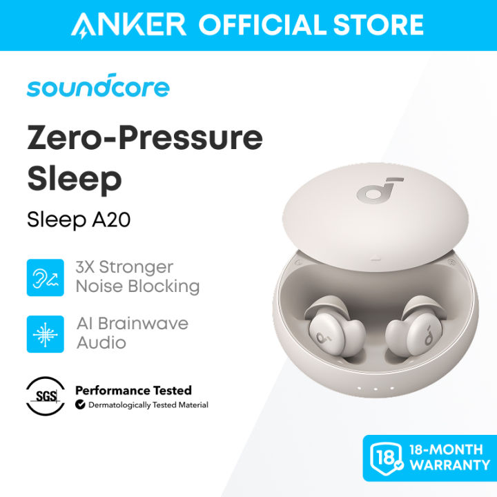 Soundcore Sleep A20 by Anker Sleep Earbuds, Noise Blocking
