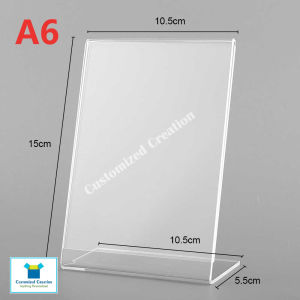 A6 A5 A4 Acrylic Display Stand Business Flyer Stand Household Plastic Brochure Holder