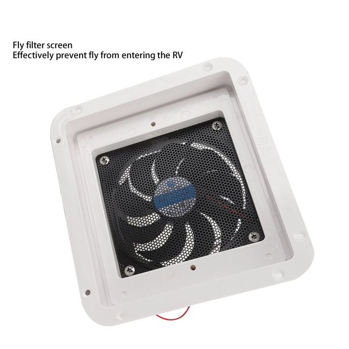 Mitchell Rv Fans RV Side Vent Fan 24V 7.2W Side Air Vent Ventilation Fan 3000rpm One Way ...