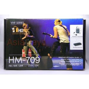 Homic HM-709 Mic Wireless Clip On Mikrofon VHF 220V 50Hz