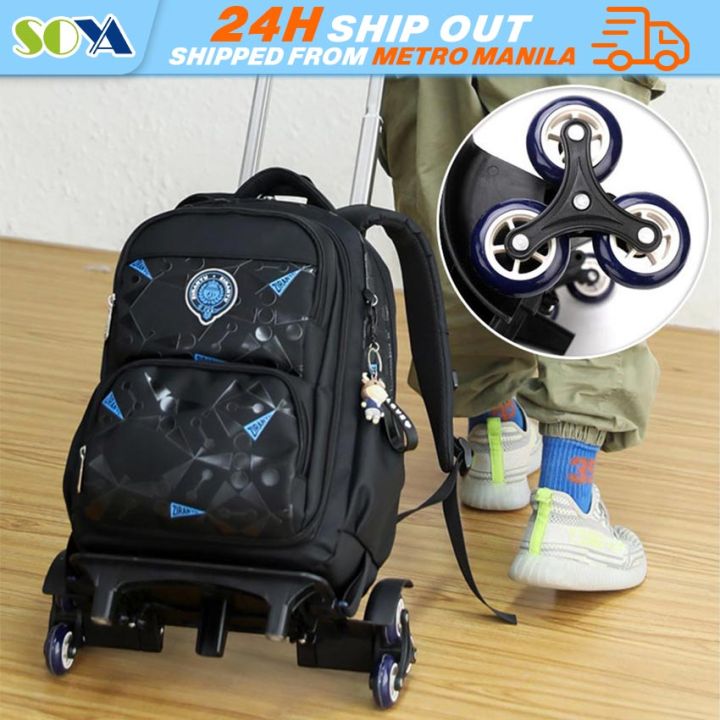 Trolley Schoolbag School Backpack Bag with Wheels School Rolling